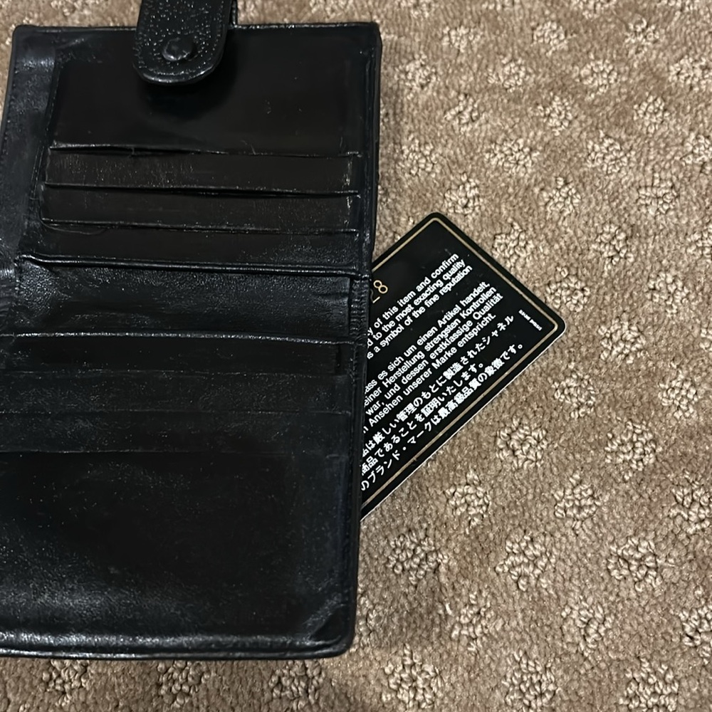 Chanel W/COA Card Classic Vintage Interlocking CC Logo Small Snap Bifold Wallet - Picture 9 of 10